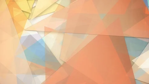 Rotating trasparent colorful triangles background loop Stock Footage 118587223