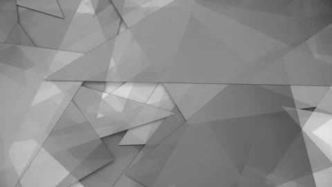 Rotating trasparent grey triangles background loop Stock Footage 118553983