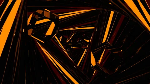 Rotating Triangular Tunnel Stock Footage 130256346