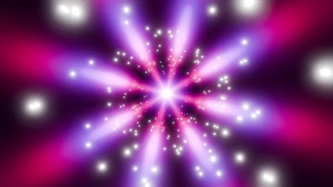 Rotating Tunnel with Flying Objects VJ Loop 4K - Futuristic Music Background Stock Footage 298907763