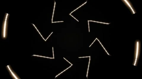 Rotating Turbine Blades with Light Reflections. Stock Footage 329816148
