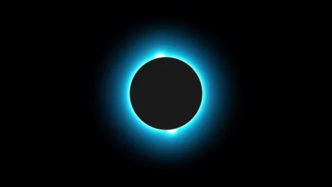 Rotating twin flared light rays animation isolated on black background Stock Footage 329659959