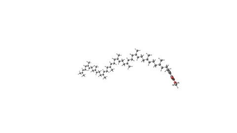 Rotating ubiquinone molecular structure video Stock Footage 116624104