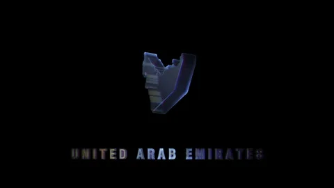 Rotating united arab emirates map animation on black background Stock Footage 320779678