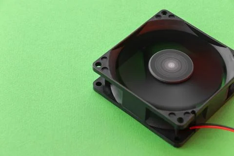 Rotating vector computer fan, 12 volt, Stock Photos