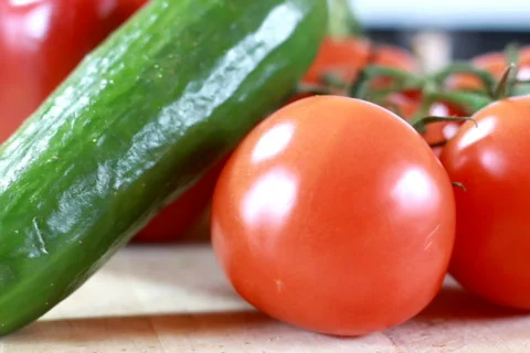  Rotating vegetables Stock Footage 702486