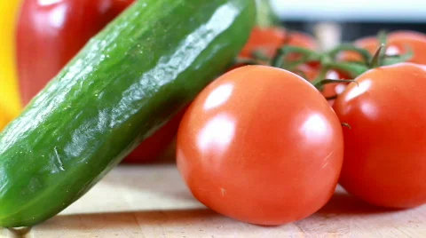 Rotating vegetables Stock Footage 702519