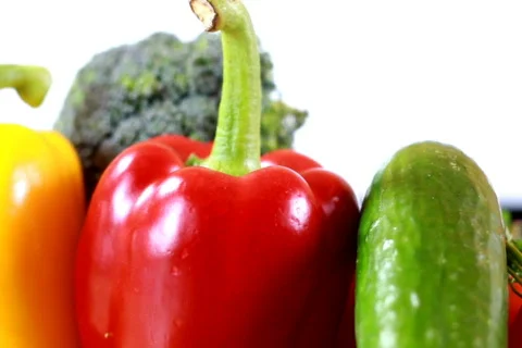 Rotating vegetables loopable Stock Footage 698666