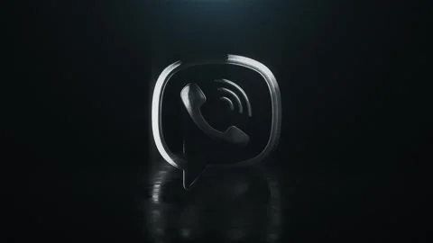 Rotating viber icon Animation Stock Footage 319387207