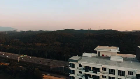 Rotating view of Apartment Putra 1 in Putra Mahkota. Stock Footage 315166216