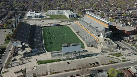 Rotating view of Hamilton CFL Field Stock Footage 153237660