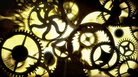 Rotating Vintage Gears Animation 스톡 동영상 88700550