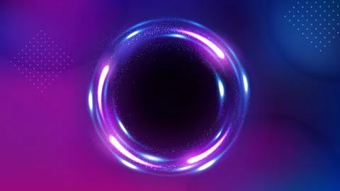 Rotating Violet Rays with Sparks Background. Suitable For Product Advertisi.. Stock Illustration
