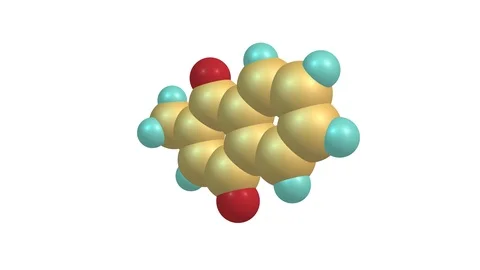 Rotating vitamin K3 molecule video Stock Footage 114891840