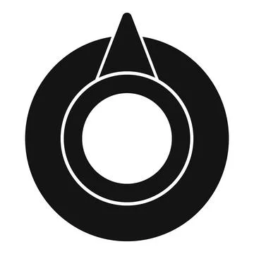 Rotating volume knob with triangle pointer showing maximum level イラスト素材