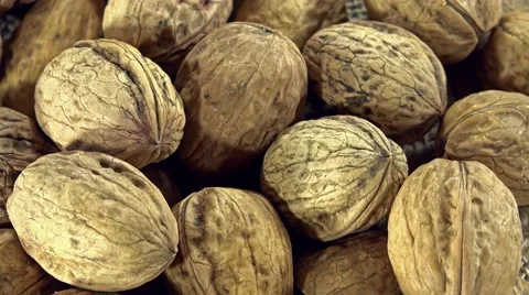 Rotating walnut bread (seamless loopable) Video stock 45311196