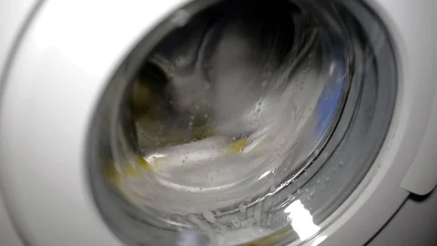 Rotating washing machine Stock Footage 100142738