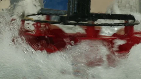 Rotating water in the vessel Stock Footage 96176067