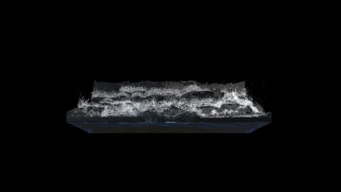 Rotating waterbox Stock Footage 340519433