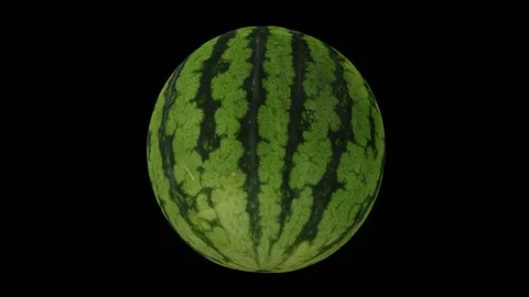 Rotating Watermelon Black Background (Looping) Stock Footage 146877880