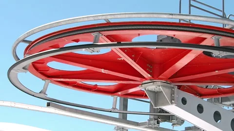 Rotating wheel Stock Footage 122515519