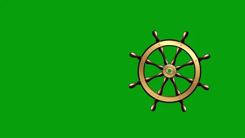Rotating wheel motion graphics with green screen background Stock Footage 144554385