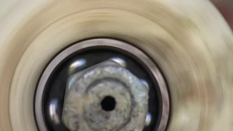 Rotating wheel of skateboard Video stock 71558762