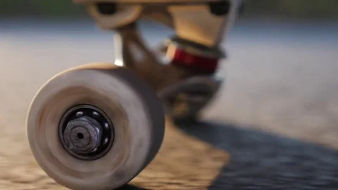 Rotating wheel of skateboard Video stock 71558846