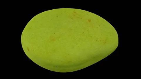 Rotating White Apple Mango on Black Background (Looping) Stock Footage 146816471