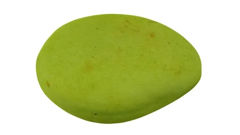 Rotating White Apple Mango on White Background (Looping) Stock Footage 146816478