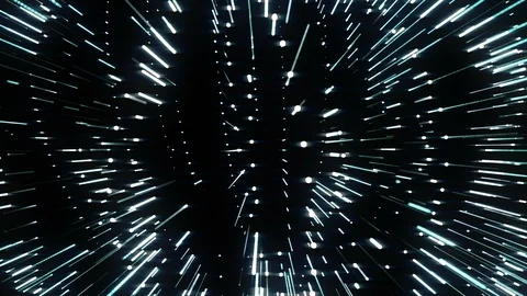 Rotating white light beams background loop Stock Footage 91259159