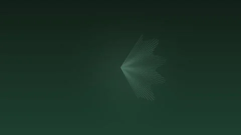 Rotating white line art creates a dynamic, abstract design Stock Footage 325539560