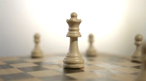 Rotating White Queen Chess Piece Stock Footage 51505837
