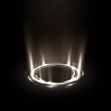 Rotating White Rays with Sparkles. Suitable For Product Advertising, Produc.. Stock Illustration