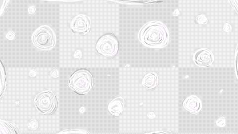 Rotating white strokes on a black screen. White texture dots rotate and fill. Stockbeeldmateriaal 252018962