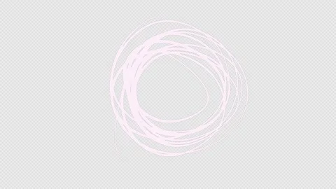 Rotating white wire animation on black screen. Stock Footage 300615474