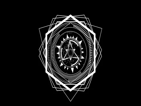 Rotating wiry geometric shape element 動画素材 72656424