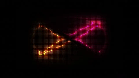 Rotating X-shaped neon lights on a black background Stock Footage 133109140