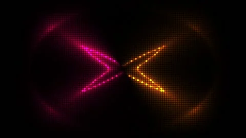 Rotating X-shaped neon lights on a black background Video stock 133109191