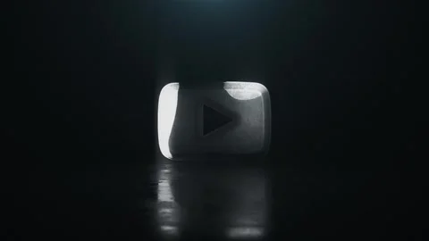 Rotating youtube icon Animation Stock Footage 319387228