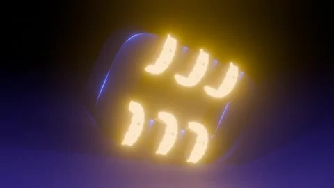 Rotating Zero Shape with Objects 4K VJ Loop - Futuristic Motion Background P Stock Footage 302065410