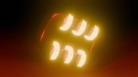 Rotating Zero Shape with Objects 4K VJ Loop - Futuristic Motion Background R Stock Footage 302065412