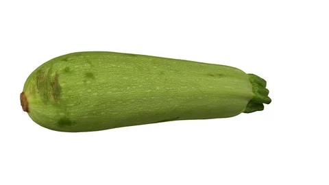 Rotating Zucchini on White Background Stock Footage 79551607