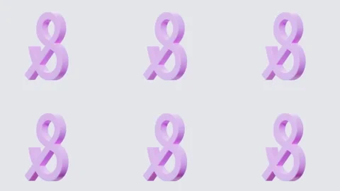 Rotation of 3d rendered shapes. Minimal motion design. Stock Footage 142997517