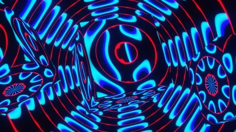 Rotation of abstract blue cubes on an abstract blue background Stock Footage 185668677