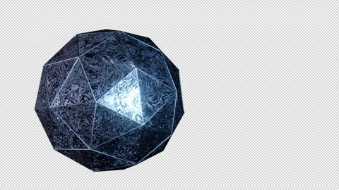 Rotation Abstract Form On Alpha Stock Footage 310250728