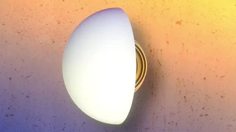 Rotation of an abstract geometric shape. 3d rendering loop animation HD Stock Footage 239085092