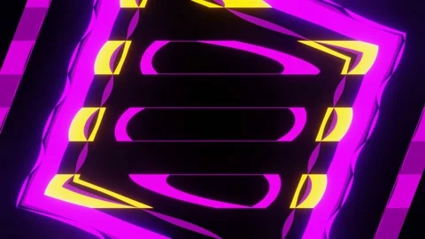 Rotation of an abstract square flashing with multi-colored colors. Stock Footage 194388355