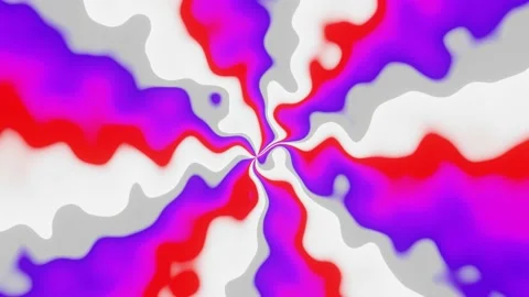 Rotation of abstract wriggling multicolored rays Stock Footage 185672078