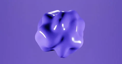 Rotation and change form of abstract figure Stock Footage 134589785